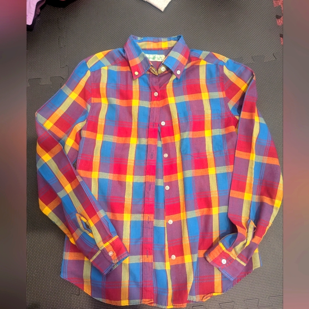 Vintage 1980-90s Wrangler Button Flannel Down Shirt
